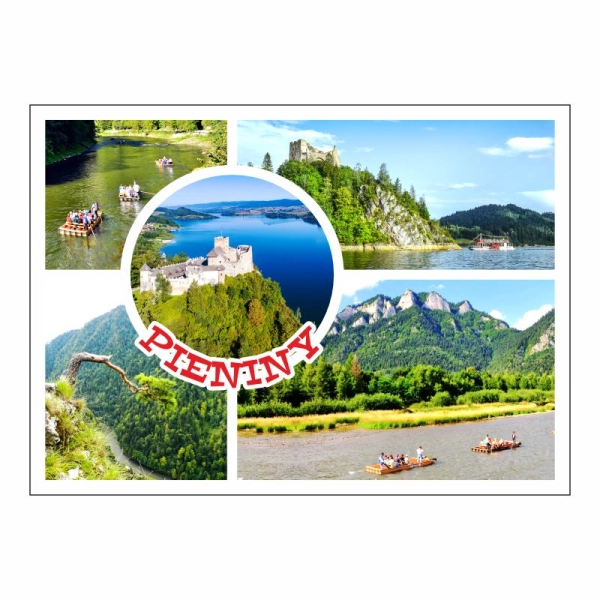 Drewniany magnes Kolaż N5