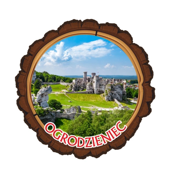 Drewniany magnes KORA Z WIDOKIEM