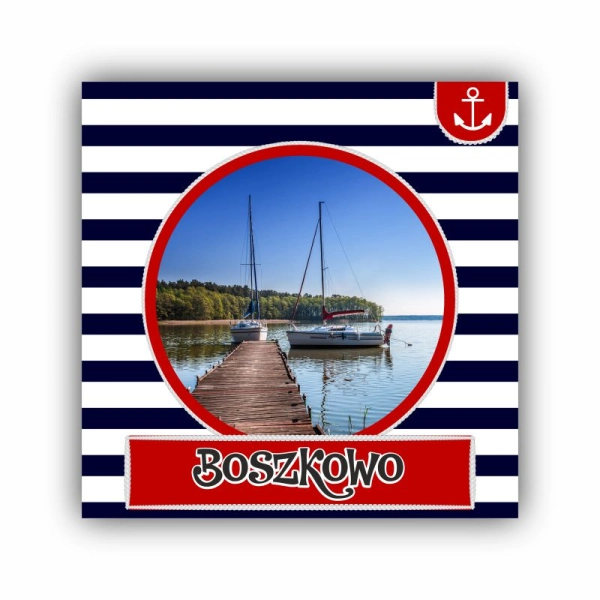 magnes z motywem morskim