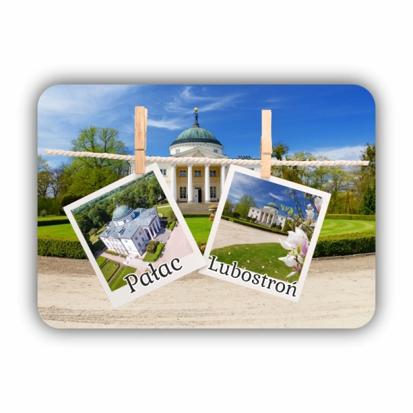 magnes drewniany, magnes pocztówka