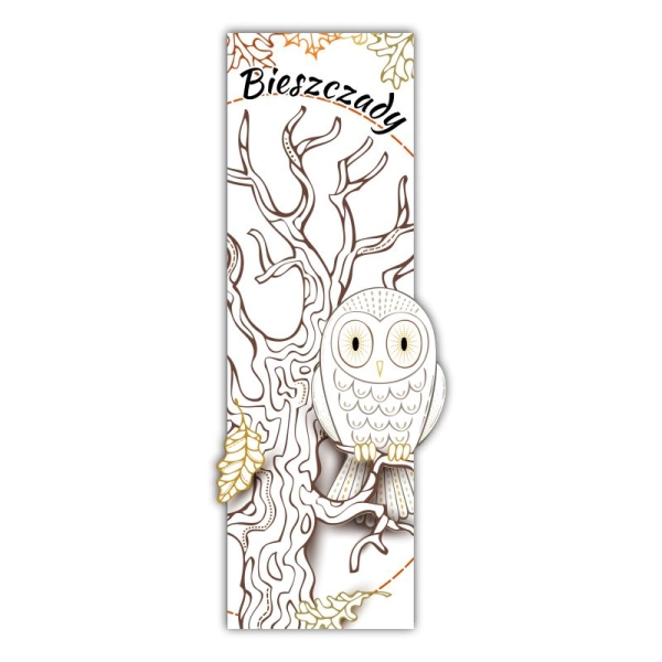 Drewniany magnes Panorama Leśna N2