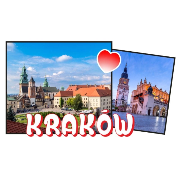 Drewniany magnes MIX widoków N2