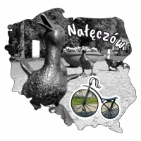 Mapa rower - czarno-biała