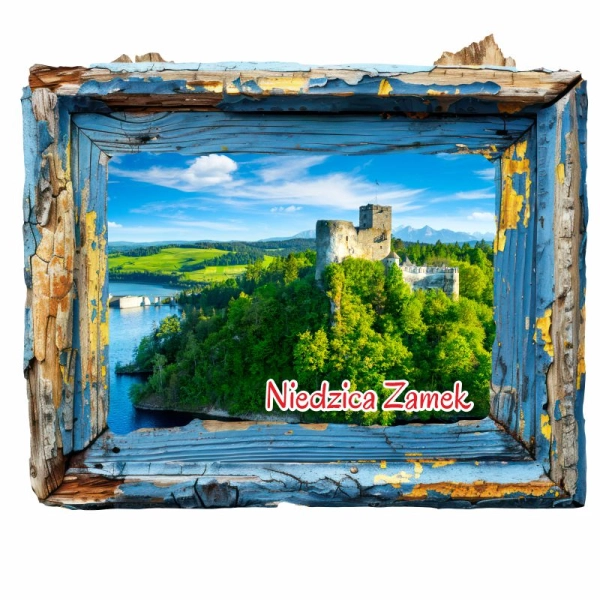 Drewniany magnes Kora przestrzenna N6