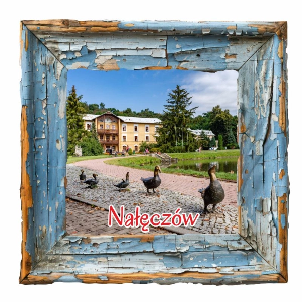 Drewniany magnes Kora przestrzenna N8