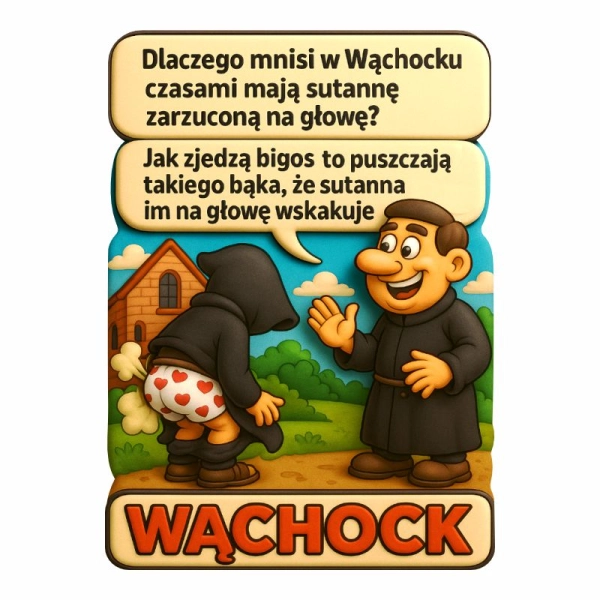 magnes łoś z drewnianą ramka i widoczkiem