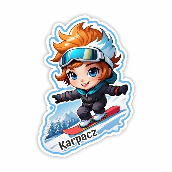 Drewniany magnes Zimowy N5