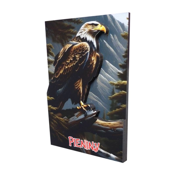 Drewniany magnes Orzeł 2D