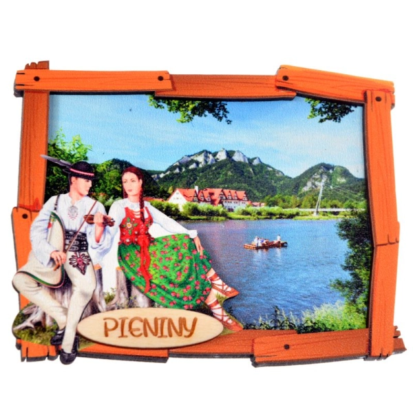 drewniany magnes, magnes góral, góralskie magnesy, pamiątki regionalne, magnesy na lodówkę, pamiątki z gór, magnesy z gó