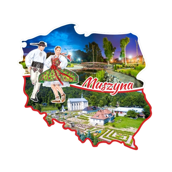 Magnes Mapa z goralami+widok