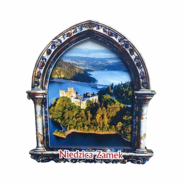 Drewniany magnes Okno N2