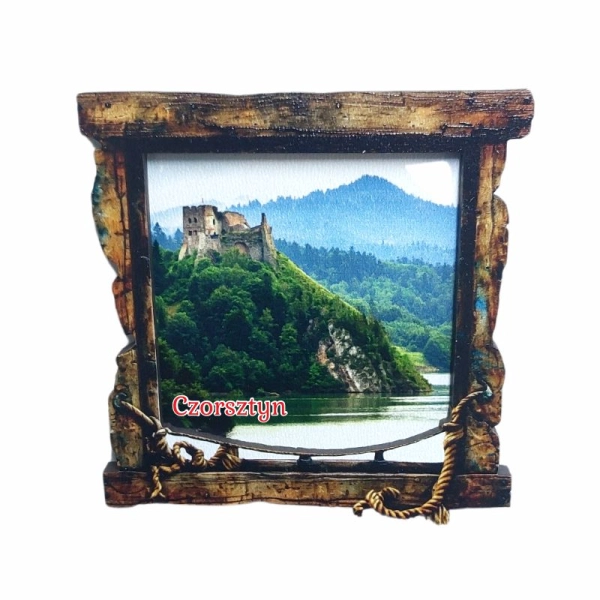 Drewniany magnes Okno N3