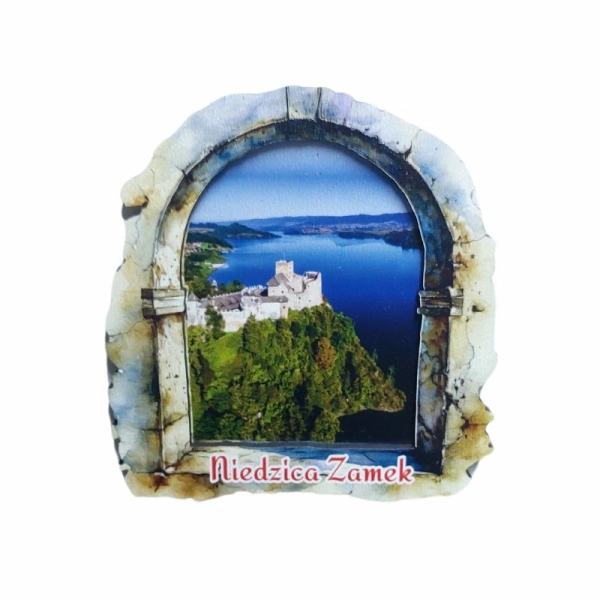 Drewniany magnes Okno N5