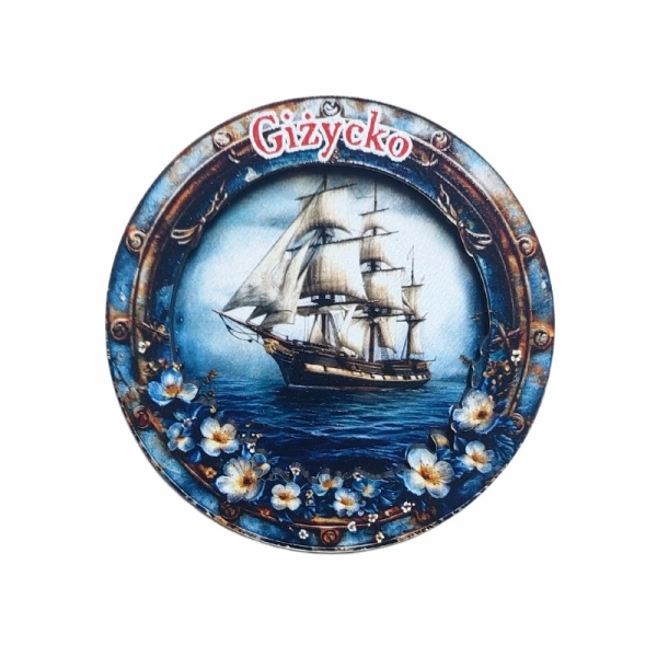 Drewniany magnes Okno N8