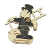 pamiątki regionalne drewniane kominiarz na szczęście magnes producent