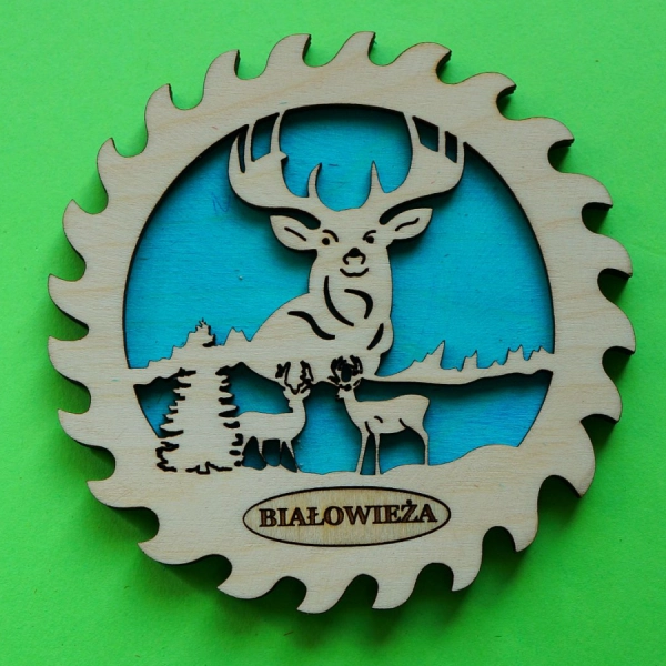 Magnes "Piła z jeleniem"