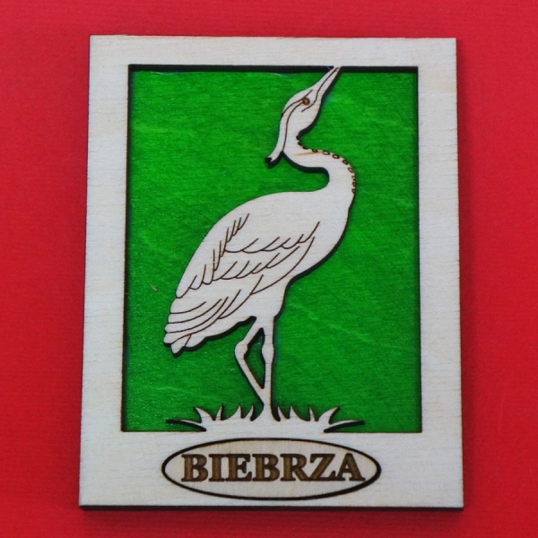 Magnes "Ramka z CZAPLĄ" N2