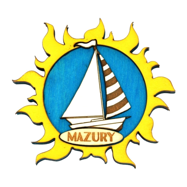 Magnes słonko z żaglówką