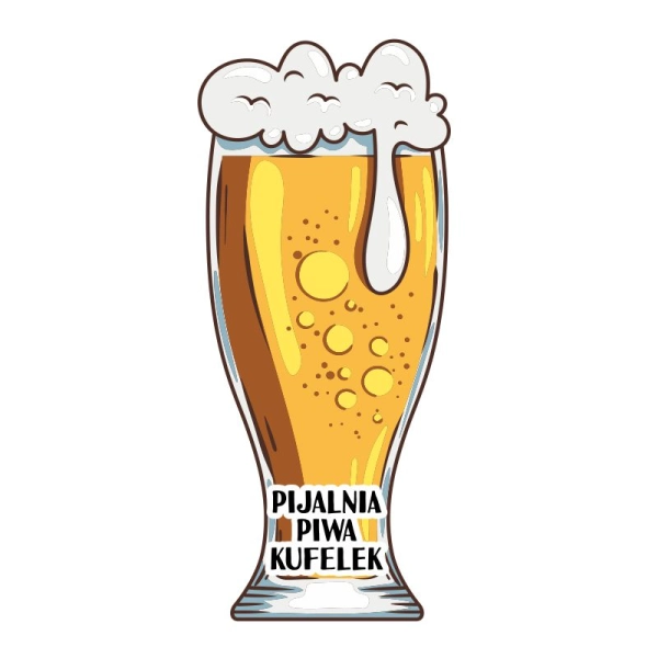 Drewniany magnes Kufel N2