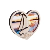 Drewniany magnes 2D serce- żaglówka