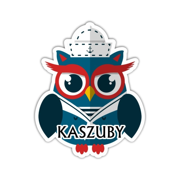 kolorowa sowa w stylu marynistycznym