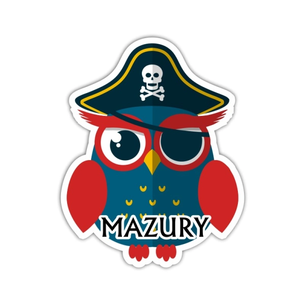 Drewniany magnes MORSKA SOWA mix