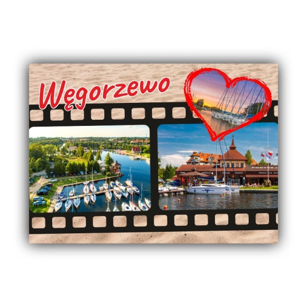 pocztówka z nad morza magnes na lodówkę z nad morza