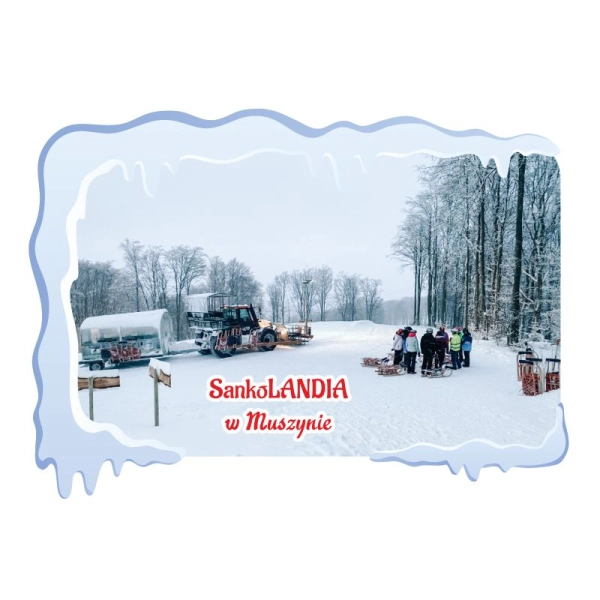 Magnes zimowy z widokiem