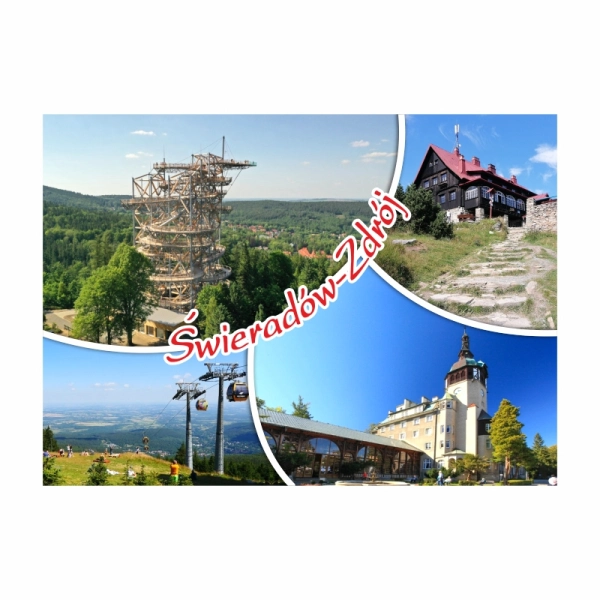 Drewniany magnes MIX widoków N3