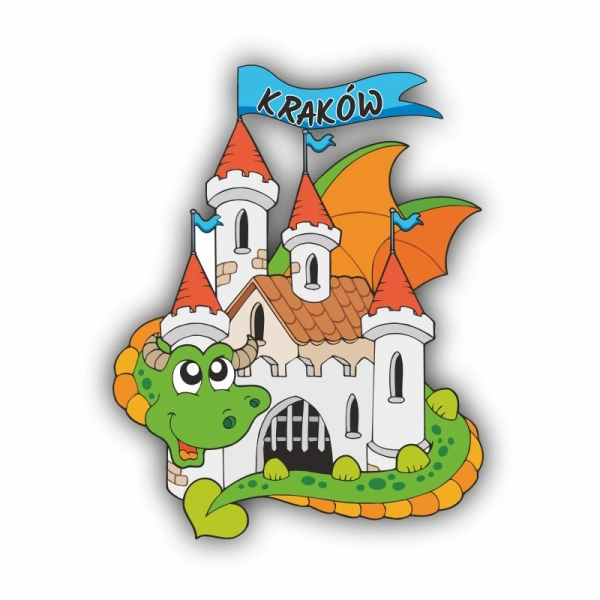 magnes smok drewniany smok magnes z krakowa