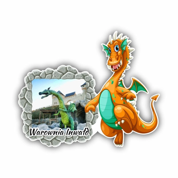 magnes smok drewniany smok magnes z krakowa