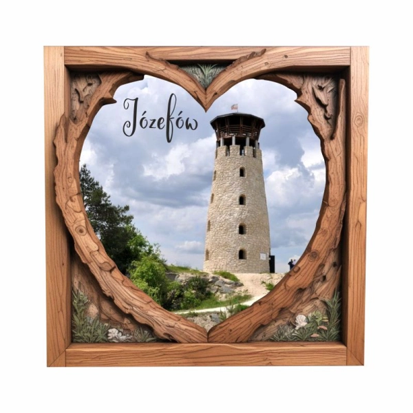 Drewniany magnes Ramka drewniana N2 2d