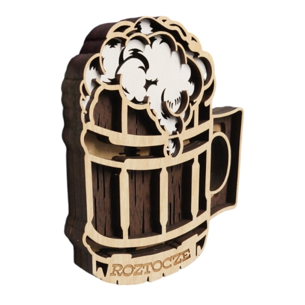 Drewniany magnes 5D N49 Piwo