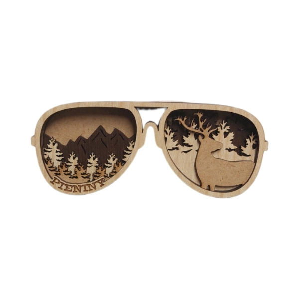 Drewniany magnes 5D N34 Oksy