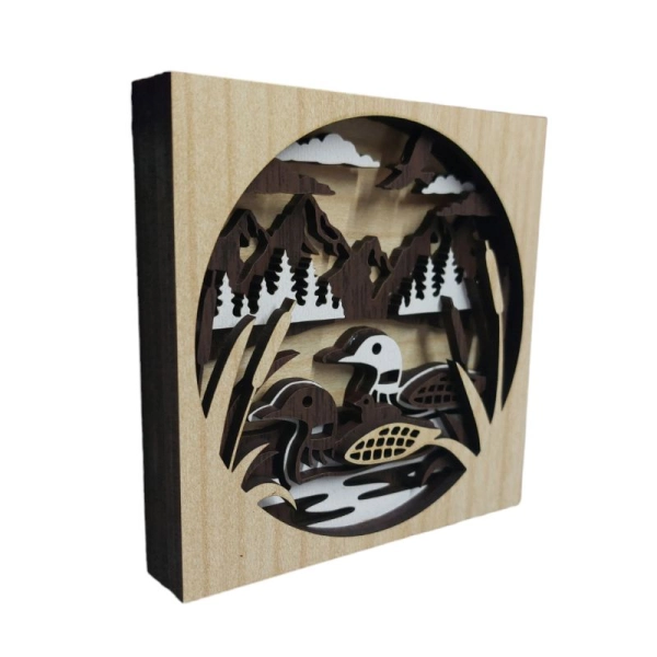 Drewniany magnes 5D N23