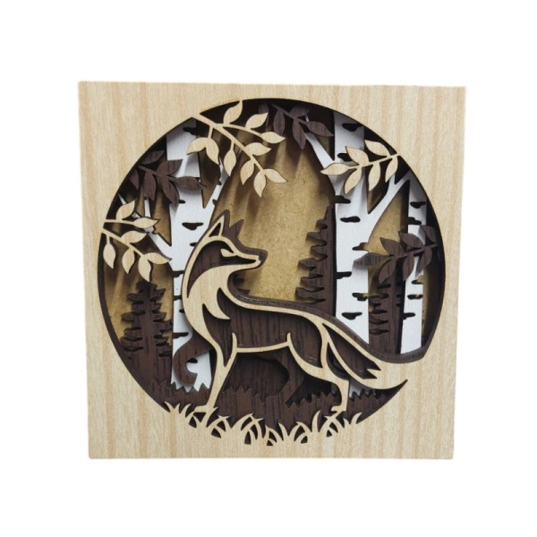 Drewniany magnes 5D N24