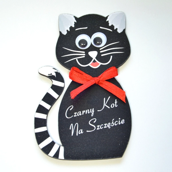 Magnes KOT MALOWANY CZARNY