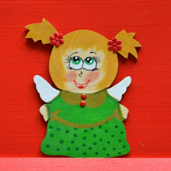 Magnes ANIOŁEK MAŁY ZIELONY