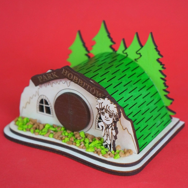 domek hobbita pamiątka drewno