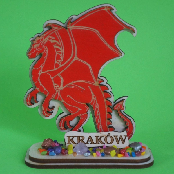 Smok na podstawce N2 kolorowy