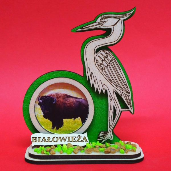 CZAPLA z widoczkiem na podstawce