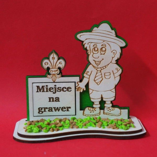 Harcerz na podstawce