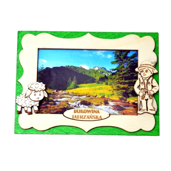 Magnes Ramka z góralem i owcą