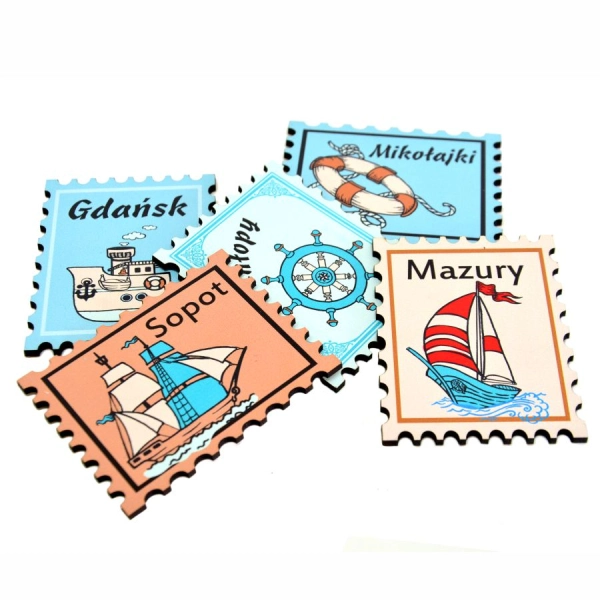 pamiątki regionalne na jeziora, upominki z mazur, magnesy z mazur, magnesy mazury, magnes na lodówkę mazury