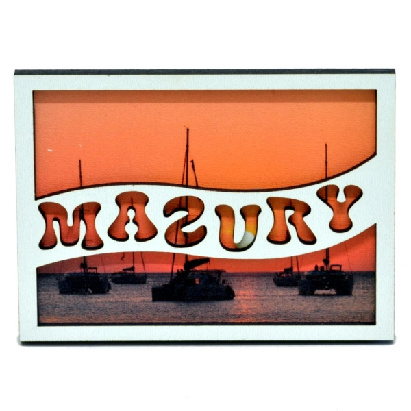 Magnes NAPIS MAZURY Mix wzorów