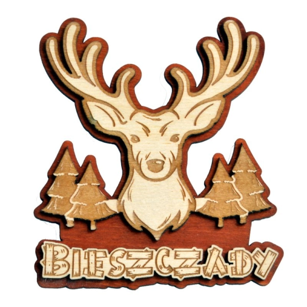 Magnes JELEŃ Z CHOINKAMI