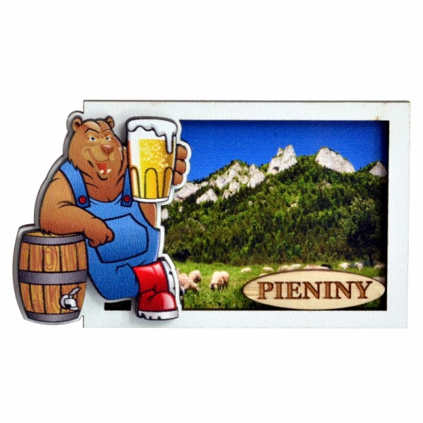 Magnes ramka z niedźwiedziem