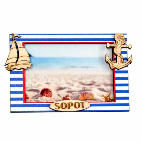 Magnes ramka z motywem morskim N4
