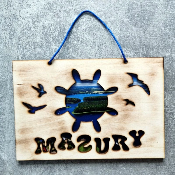 Obraz opalany z widokiem NA SZNURKU