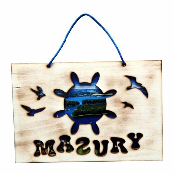 Obraz opalany z widokiem NA SZNURKU